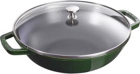 Emaliuotas ketaus puodas Staub 40511-465-0, Ø30 cm, 4.4 l, žalia sp.