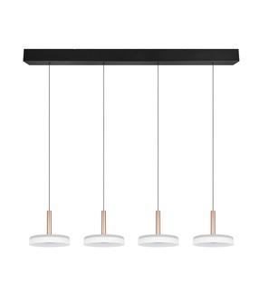 Šviestuvas lubų Trio Celeste, LED, 3000 °K, 4 x 7 W, balta sp. / ruda sp.