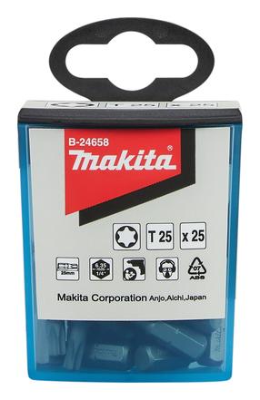 Набор битов для отверток Makita B-24658, T25, 25 мм, 1/4"