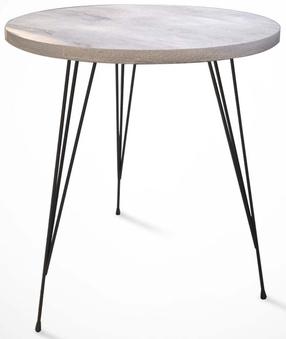 Журнальный столик Kalune Design Sandalf, дубовый цв./черный цв., 40 см x 40 см x 44 см