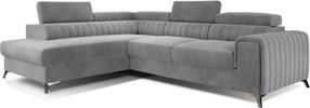 Kampinė sofa Laurence Monolith 84, pilka sp., kairinė, 205 x 278 cm x 92 cm