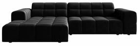 Kampinė sofa Cosmopolitan Design Chicago Venus 2923, juoda sp., kairinė, 167 x 234 cm x 78 cm