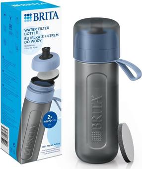 Kokteilių plaktuvas - gertuvė sportui Brita Active, rožinė sp./pilka sp., poliesteris, 0.6 l