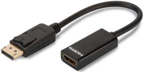 Adapteris Assmann Adapter Cable Displayport / HDMI Display port male, HDMI 19 pin male, 0.15 m, melna krās.