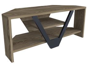 TV staliukas Kalune Design Karin, ruda sp./juoda sp., 90 cm x 35 cm x 36.8 cm