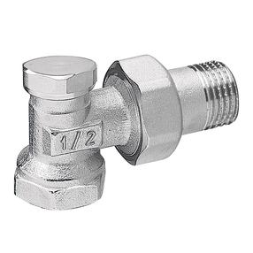 Leņķa vārsts Ferro ZK2YW, noslēdzošais, radiatoram, 1/2 collas – ārējā vītne