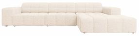 Kampinė sofa Cosmopolitan Design Chicago Haga 23, šviesiai smėlinė, dešininė, 167 x 294 cm x 78 cm