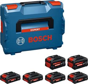 Akumuliatoriaus ir įkroviklio komplektas Bosch EXBA, 18 V, li-ion, 4000 mAh