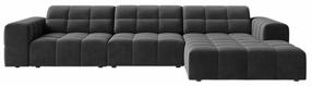 Kampinė sofa Cosmopolitan Design Chicago Venus 2930, pilka sp., dešininė, 167 x 294 cm x 78 cm