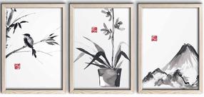 Paveikslas Wallity 3PKCT-002, 38 cm x 53 cm
