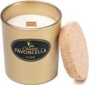 Рождественская свеча, ароматическая Pavoncella Christmas cake, 50 час, 170 г, золотой цв.