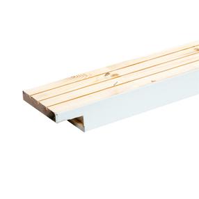 Horizontali durų stakta Viljandi HOR9, 90 cm x 9.2 cm x 4.2 cm, balta sp.