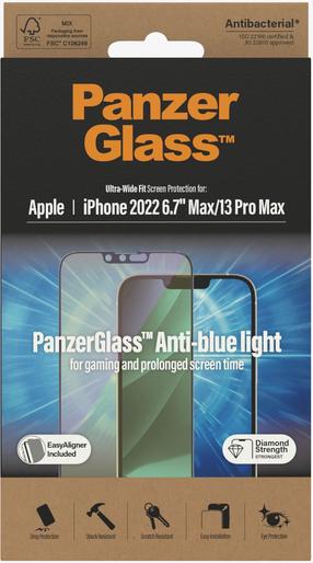Tālruņa ekrāna aizsargstikls PanzerGlass Ultra-Wide Fit Anti-Blue, 6.7 "