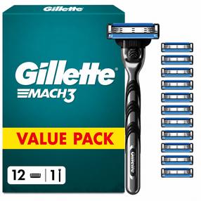 Skūšanās komplekts Gillette Mach3, 12 gab