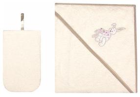  Vaikiškų rankšluosčių rinkinys Womar Double, smėlio, 80 cm x 80 cm