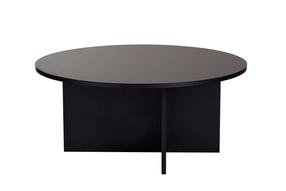 Kavos staliukas Nordure Soleil, juoda sp., 90 cm x 90 cm x 40 cm