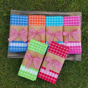  Набор банных полотенец Foutastic Kareli Hand Towel Set 192DCH1660, многоцветный, 65 см x 45 см, 6 шт.