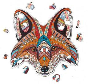 Деревянный пазл Fox Totem ADPZ009, 29 см x 29 см, 195 шт., многоцветный