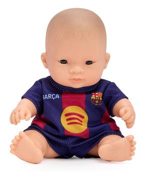 Lelle - jaundzimušais Miniland FC Barcelona Latin Girl, 21 cm, zila krās.