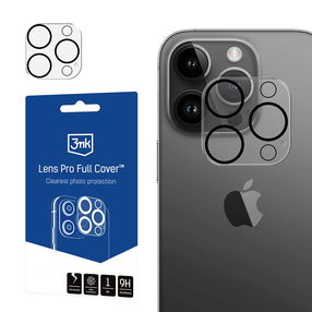 Kameras aizsargstikls 3MK Lens Pro Full Cover, 9H