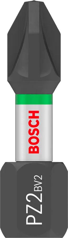 Набор битов для отверток Bosch Pro Impact, PZ2, 25 мм, 1/4"