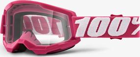 Лыжные очки 100% Strata 2 Fletcher, прозрачный цв./розовый цв.