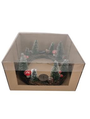 Kalėdinė žvakidė, "Vainikas" Christmas Touch D2-2023W, įvairių spalvų