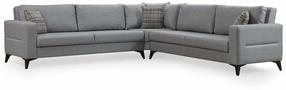 Kampinė sofa - lova Atelier Del Sofa Kristal, šviesiai pilka sp., 90 x 300 cm x 86 cm
