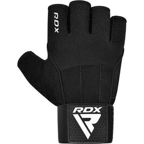 Sunkiosios atletikos pirštinės RDX W3, juoda sp., M