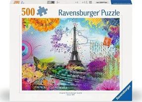 Пазл Ravensburger Postcard From Paris, 36 см x 49 см, 500 шт., многоцветный
