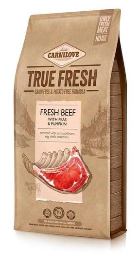 Sausas šunų maistas Carnilove True Fresh Beef, jautiena, 4 kg