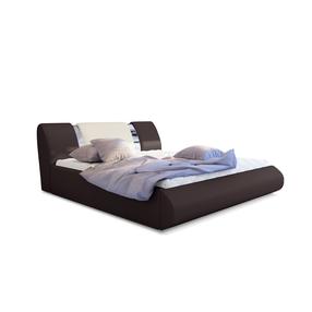 Lova pusantros vietos Flavio Soft 66, Soft 33, 140 x 200 cm, ruda sp., be čiužinio, su grotelėmis