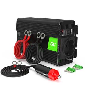 Преобразователь напряжения Green Cell Power Inverter Converter, черный цв., 230 В, 0.3 кВт
