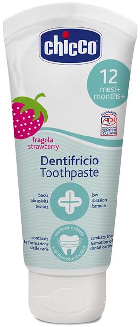 Dantų pasta Chicco Strawberry 12m+, 50 ml