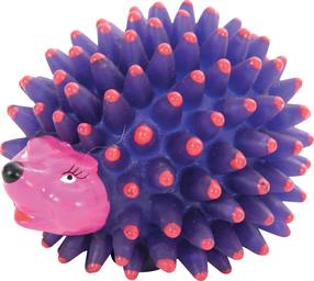 Žaislas šuniui, tąsymui Zolux Vynil Hedgehog Asorted 480790, 9 cm, Ø 9 cm, oranžinė sp./violetinė sp./(spalva/dizainas parenkami atsitiktine tvarka)