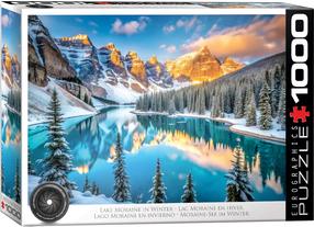 Puzle Eurographics Lake Moraine in Winter, 67.6 cm x 48.9 cm, 1000 gab., daudzkrāsaina