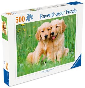 Dėlionė Ravensburger The Golden Retrievers, 36 cm x 49 cm, 500 vnt., įvairių spalvų