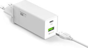 Telefona lādētājs Somostel SMS-A80, USB/USB-C, balta krās., 40 W
