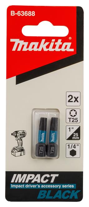 Набор битов для отверток Makita B-63688, T25, 25 мм, 1/4"