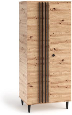 Spinta ADRK Livia 10, ąžuolo sp., 80 cm x 56 cm x 196 cm