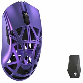 Juhtmevaba mänguhiir WLMouse Beast X Max Magnesium Solid Slides MAX-Purple-O-SHIXIN, 2.4ghz wireless / usb, violetne v.