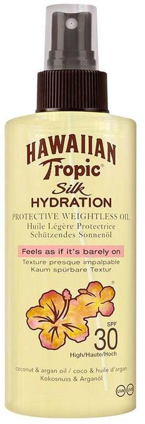 Масло для ухода за загаром для тела Hawaiian Tropic Protective Silk Hydration SPF30, 150 мл