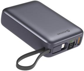 Lādētājs-akumulators (Power bank) Swissten, 20000 mAh, melna krās.