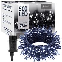 Lempučių girlianda Springos CL0543, 27.5 m, šaltai balta sp., 500 LED, Žalia sp.