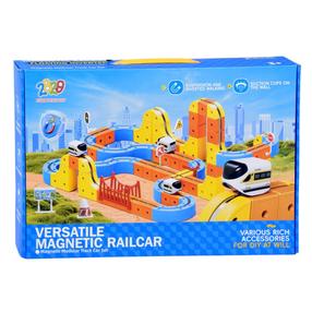 Магнитный конструктор Versatile Railcar ZA6147, 147 шт., многоцветный