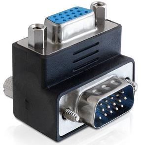 Laidas Delock VGA 15 pin male, VGA 15 pin female, juoda sp.