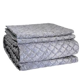 Lovatiesės komplektas Domoletti Mink, pilka, 220 cm x 240 cm