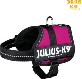 Petnešos šunims Trixie Julius-K9, purpurinė (magenta) sp., 330 - 450 mm x 18 mm, XS/S