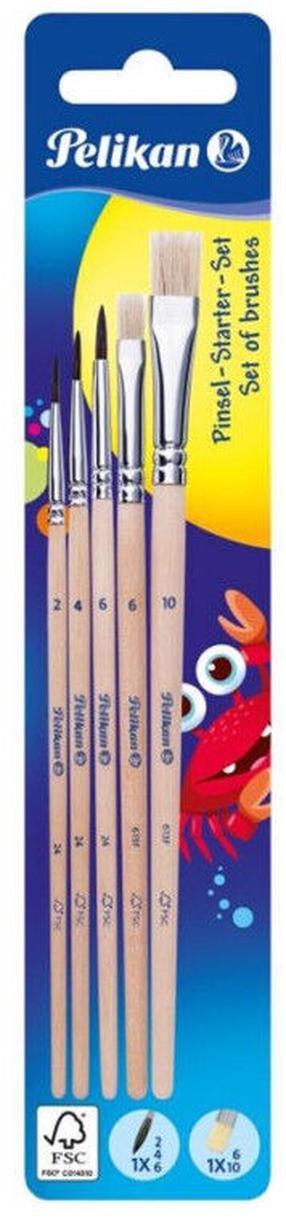 Pintsel Pelikan, sünteetilised, 5 tk