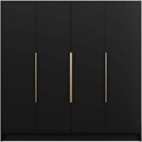 Skapis ADRK Palladio, zelta krās./melna krās., 51 cm x 200 cm x 200 cm